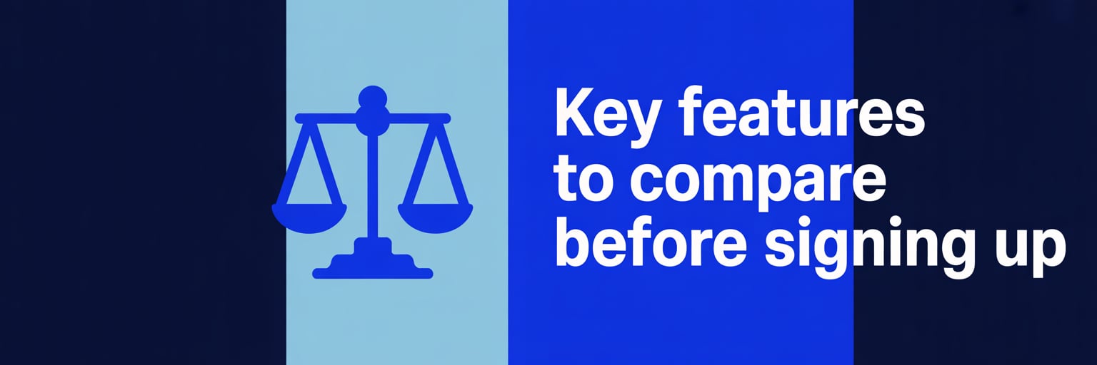 Key Features to Compare Before Signing Up